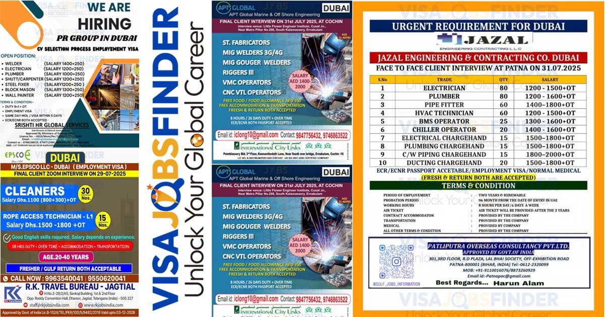 Dubai-Job-Vacancy-Free-Visa