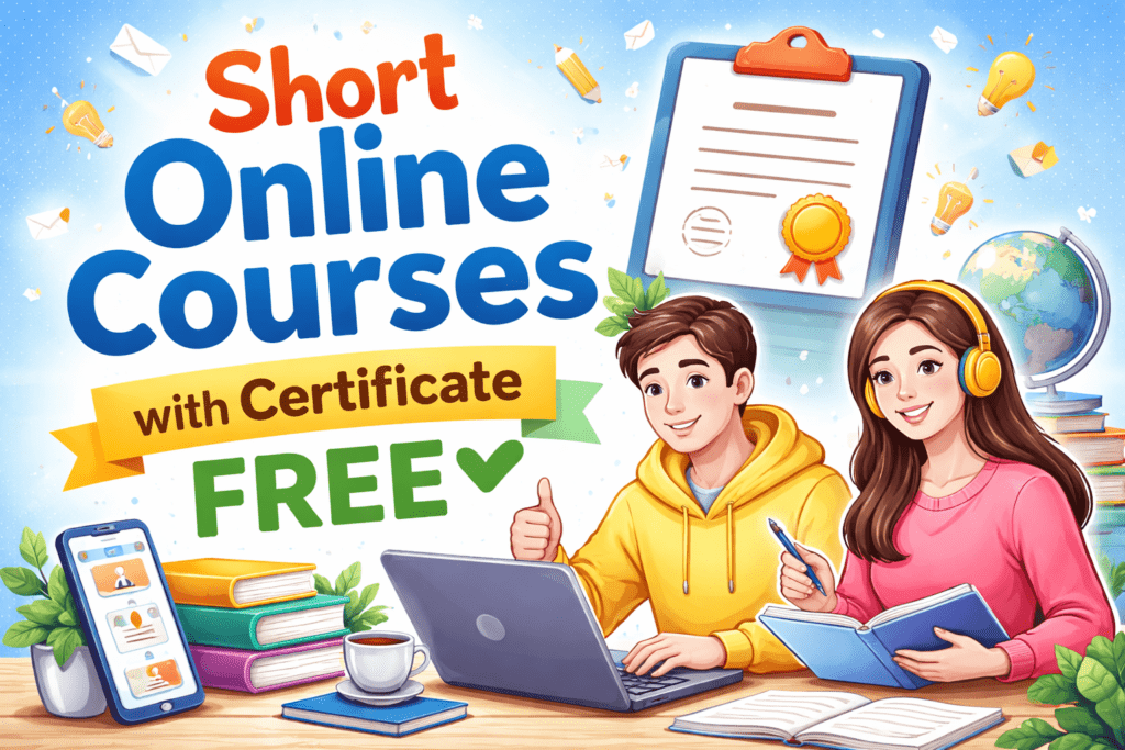 Short Online Courses with Certificate Free (2026 Updated List