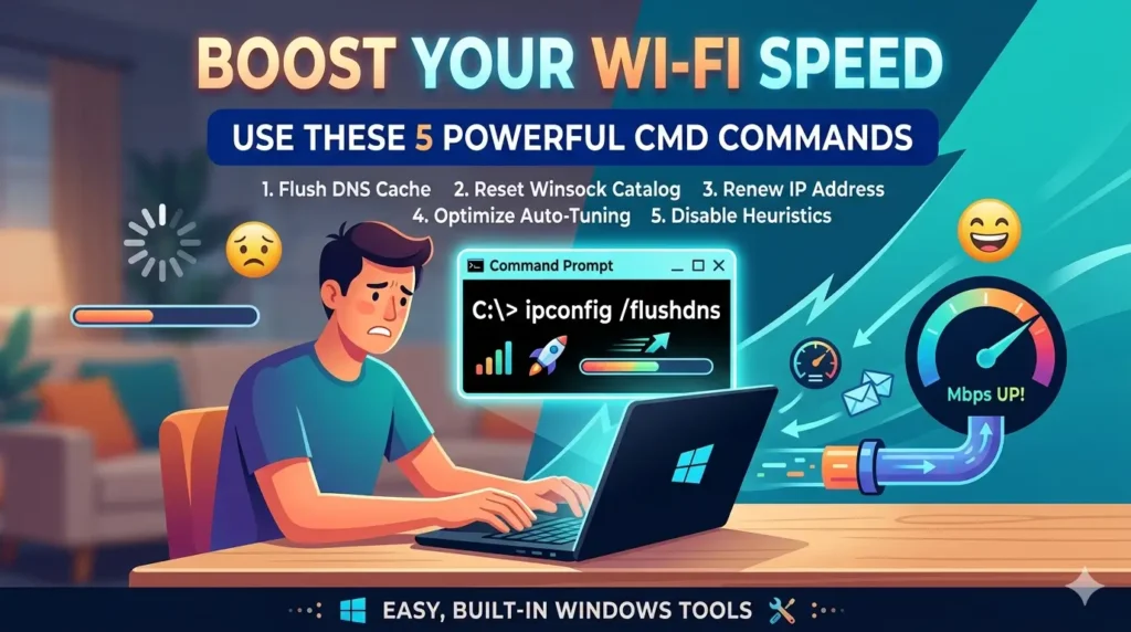 5 CMD Commands to Boost Wi-Fi Speed