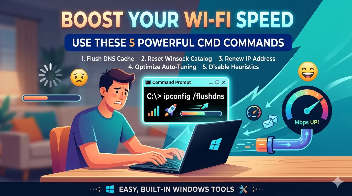 5 CMD Commands to Boost Wi-Fi Speed
