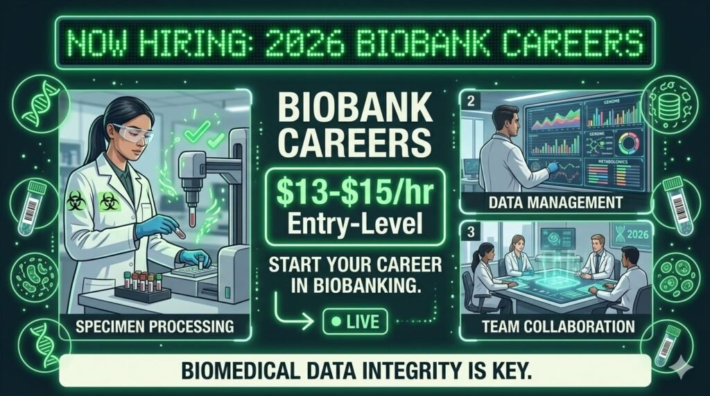 $13-$15/hr biobank jobs 2026 (now hiring)
