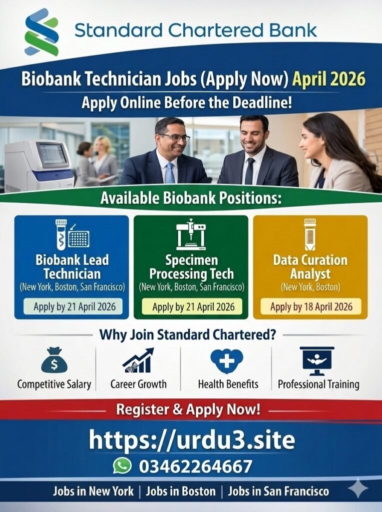 Biobank Technician jobs (Apply Now) April 26